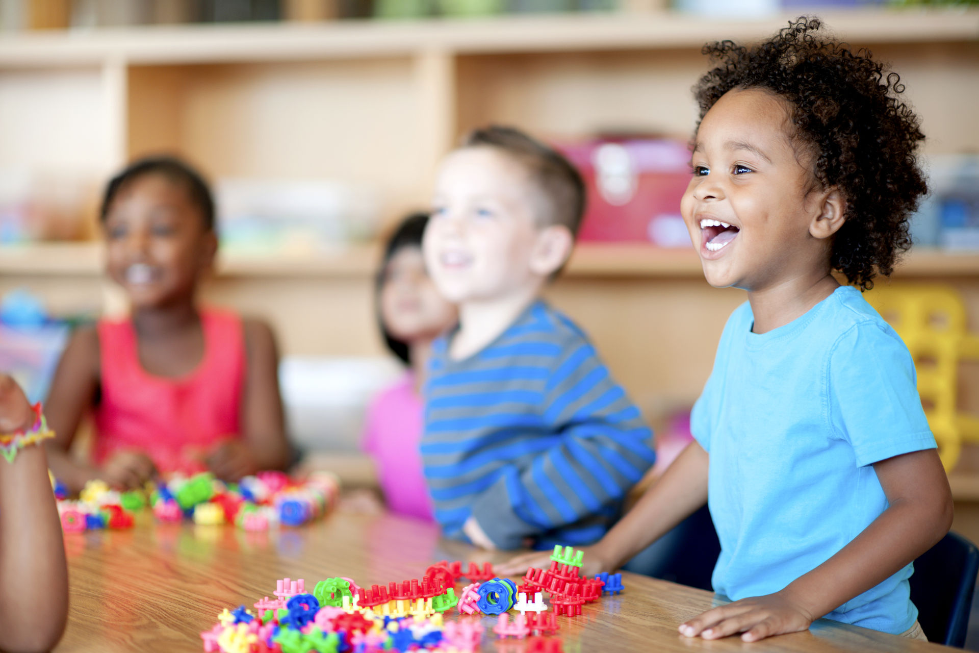 Children at play in the classroom